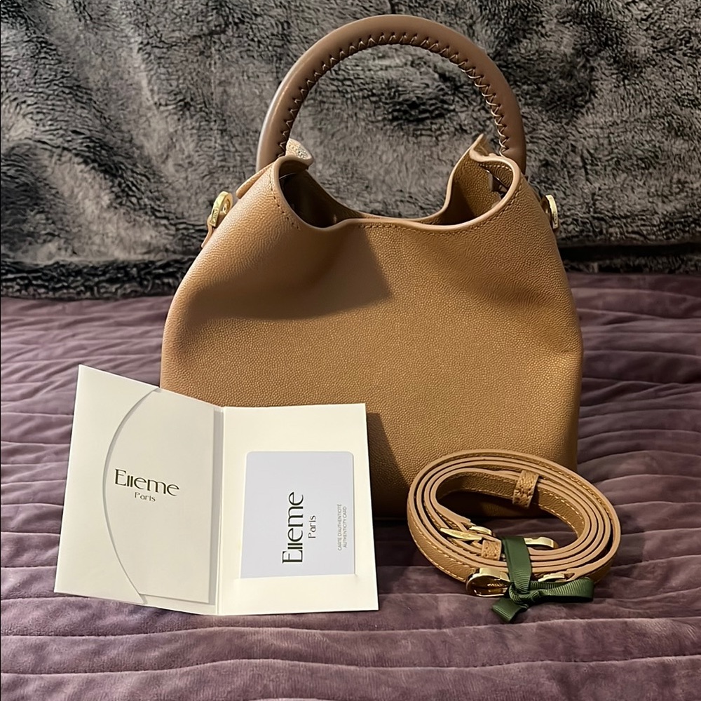 Elleme Paris Tan Leather Handbag